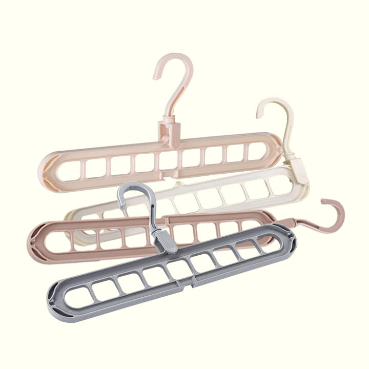 Σετ 4 Κρεμάστρες 360° & 3 Περιστρεφόμενες Κρεμάστρες-Γάντζοι