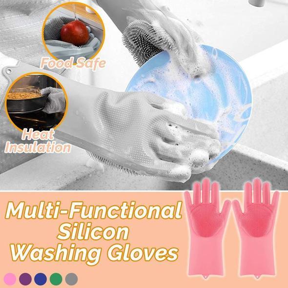 SmartGloves 1x Ζευγάρι ( 2 Τεμαχίων) Πολυλειτουργικά Γάντια Καθαρισμού με Ίνες Σιλικόνης ( One Size )